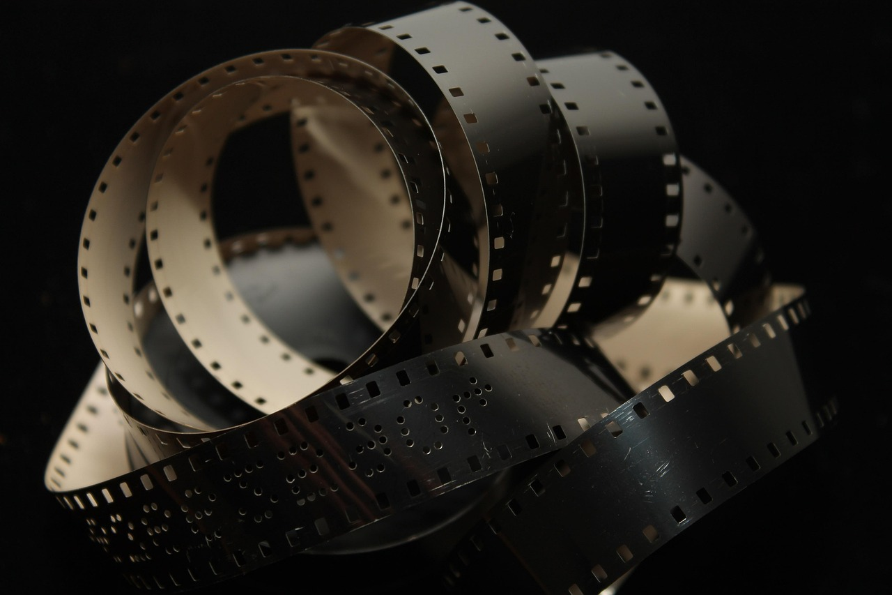 A film strip signifies the category of the post